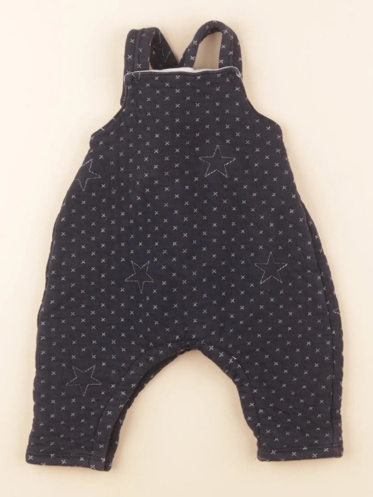 Petit Bateau - salopette bleu - 6 mois