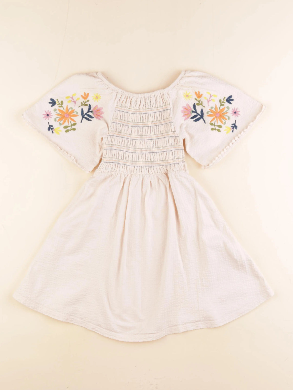 Monoprix - robe beige - 5 ans