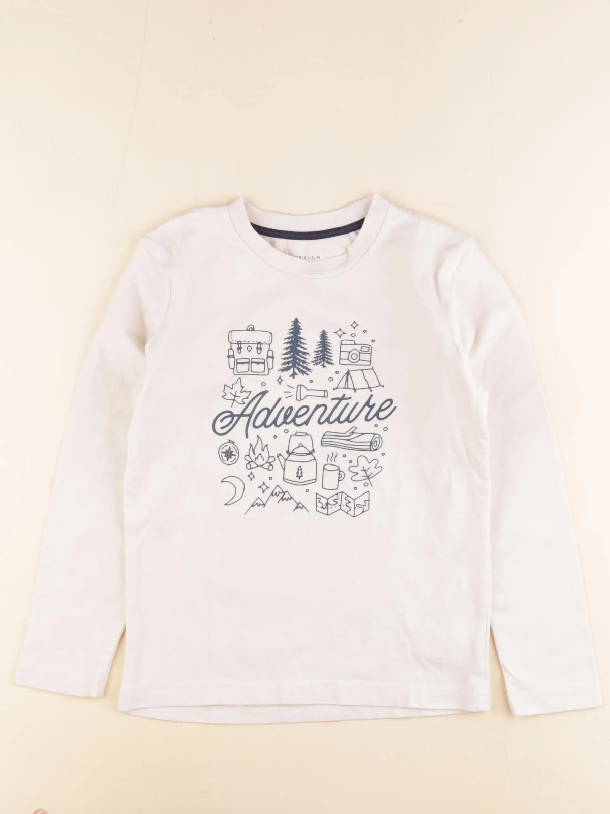 Cyrillus - tee-shirt beige - 8 ans