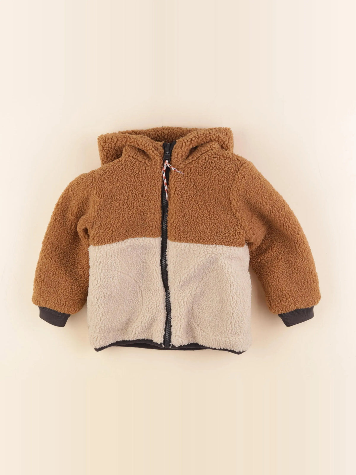 Noppies - veste réversible marron - 12/18 mois