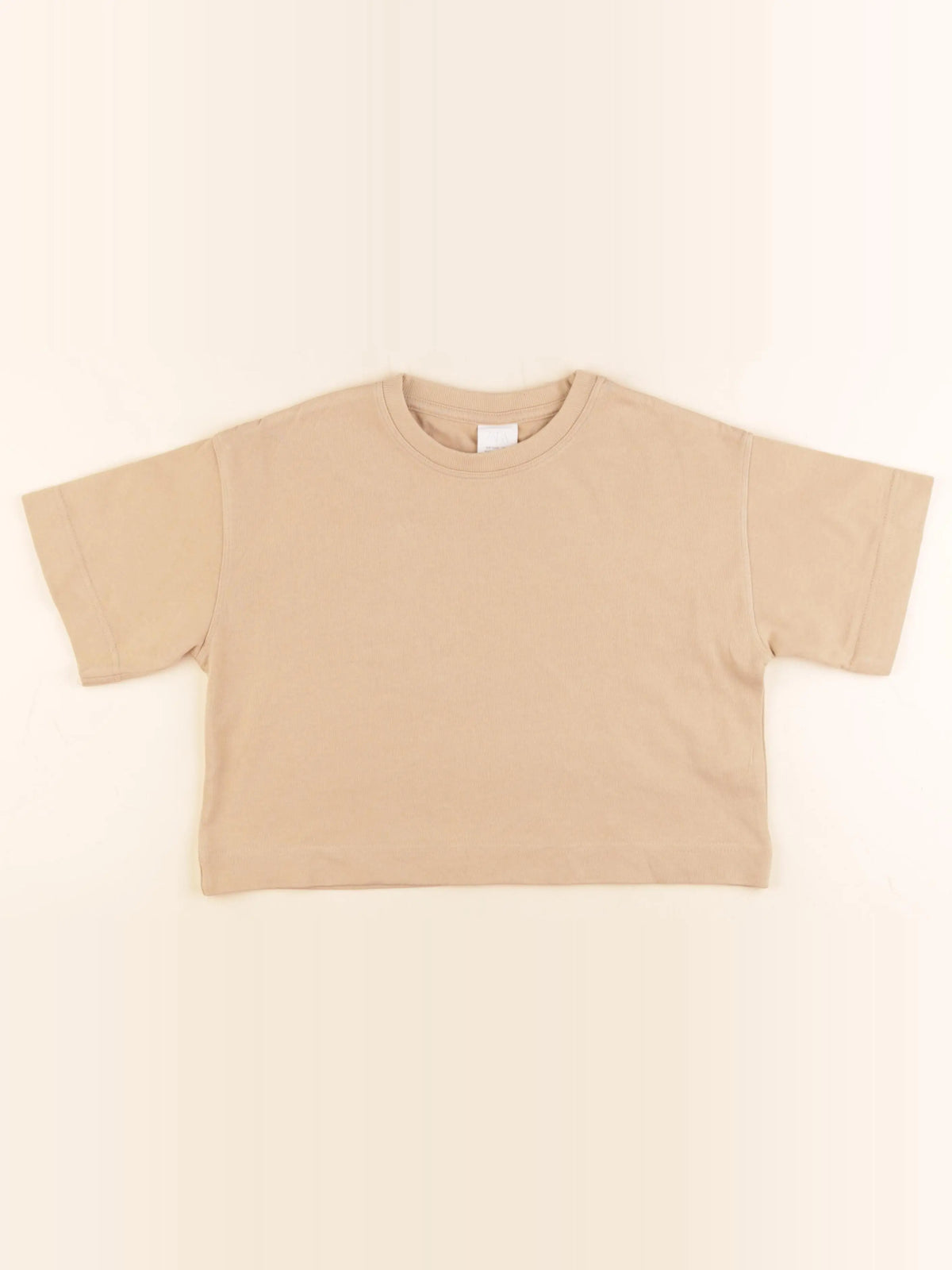 Zara - tee-shirt beige - 8/9 ans