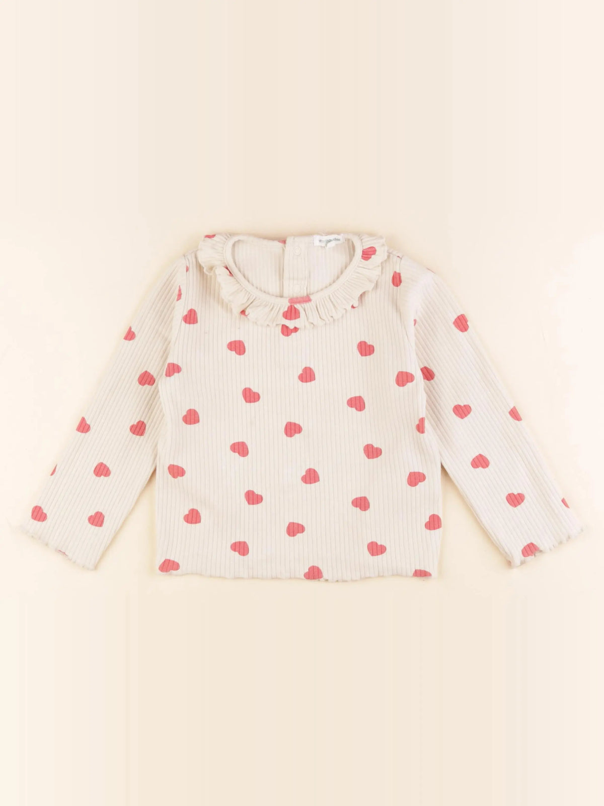 Vertbaudet - tee-shirt beige - 3 ans
