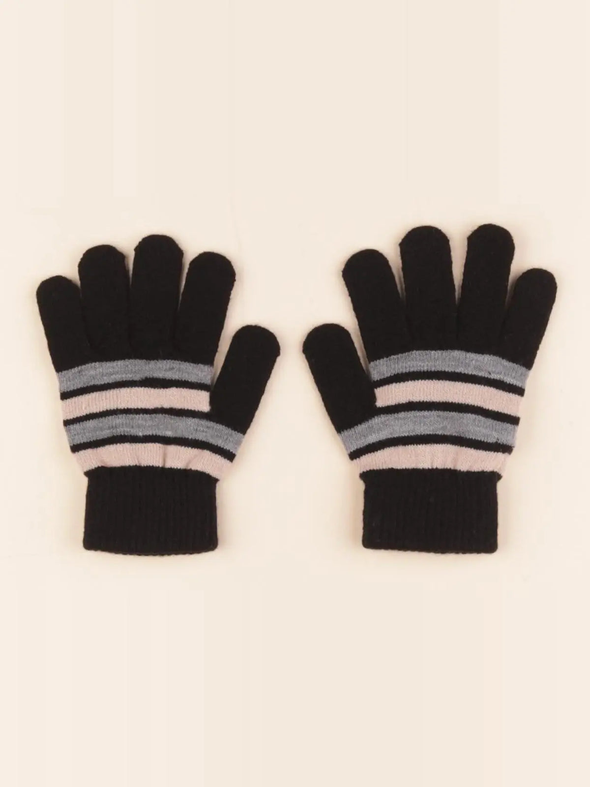 Vertbaudet - gants noir - 6/10 ans