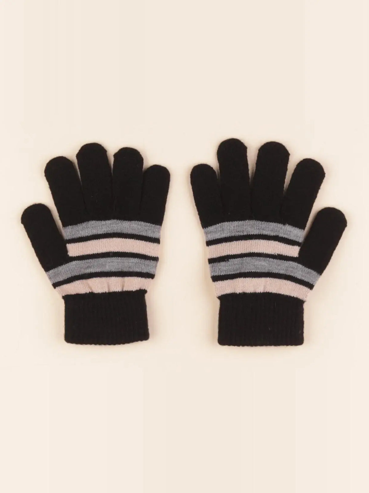Vertbaudet - gants noir - 6/10 ans