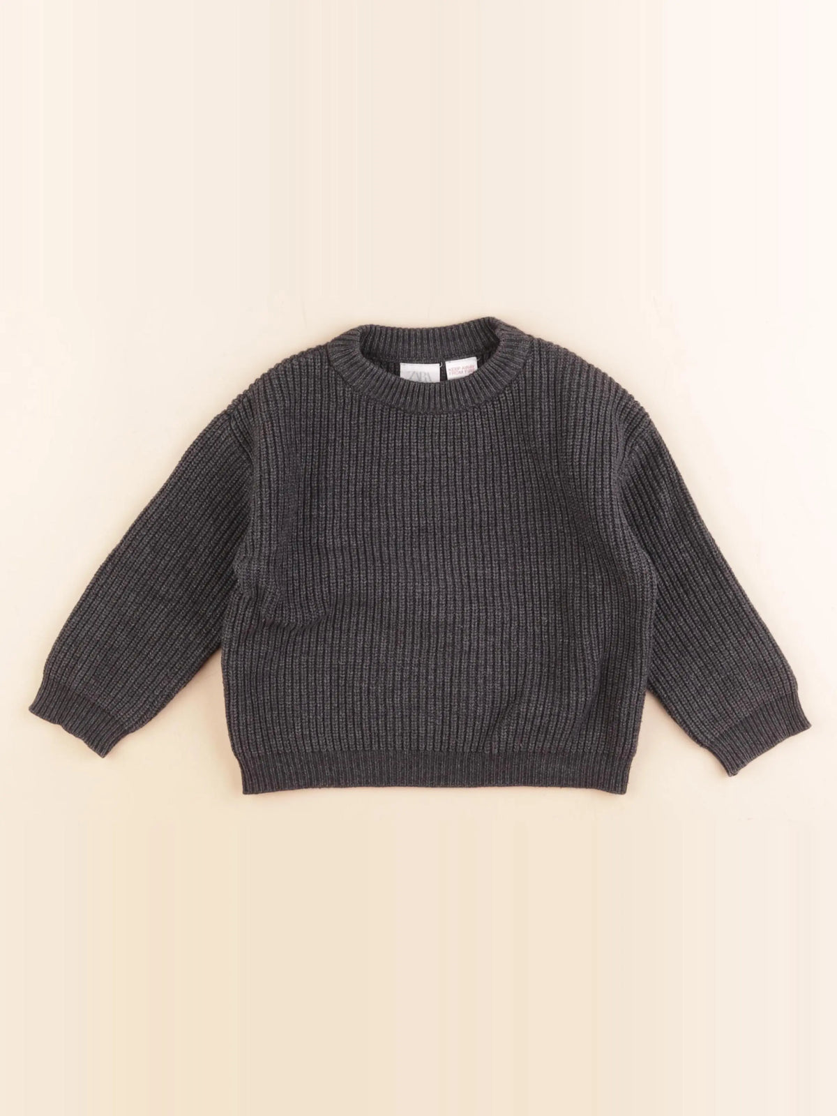 Zara - pull gris - 2/3 ans