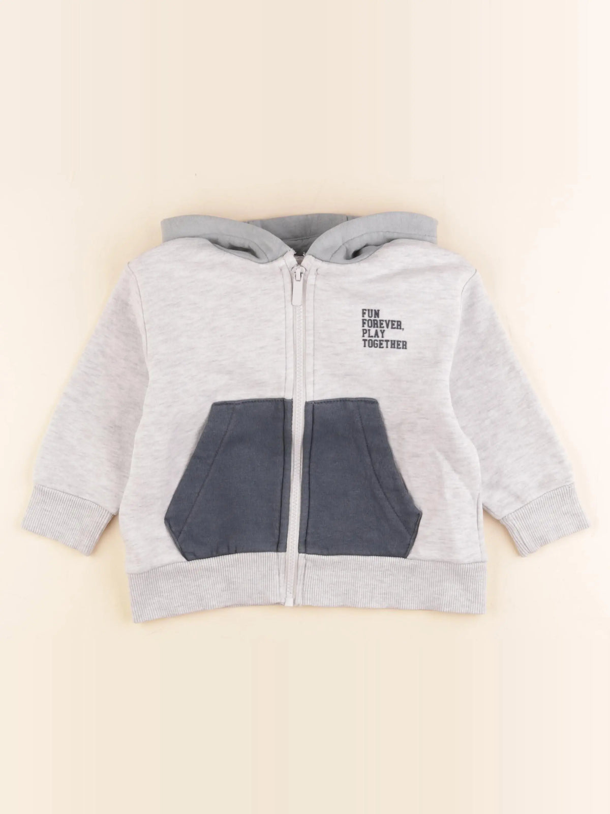 Vertbaudet - sweat gris - 4 ans