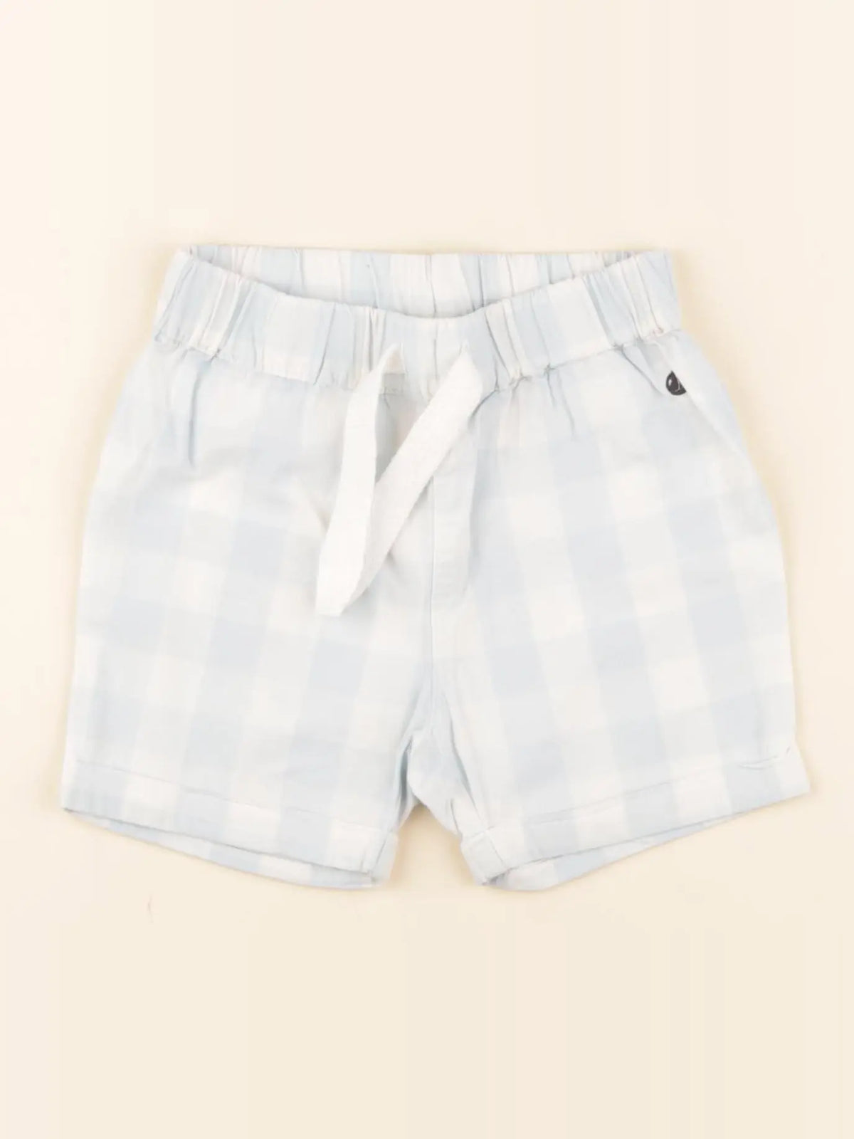 Petit Bateau - short bleu, blanc - 36 mois