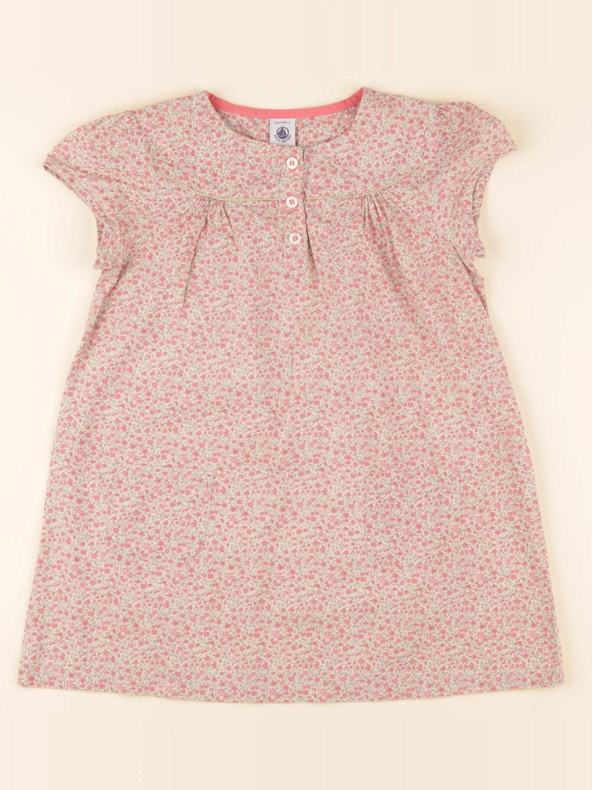 Petit Bateau - robe rose - 5 ans