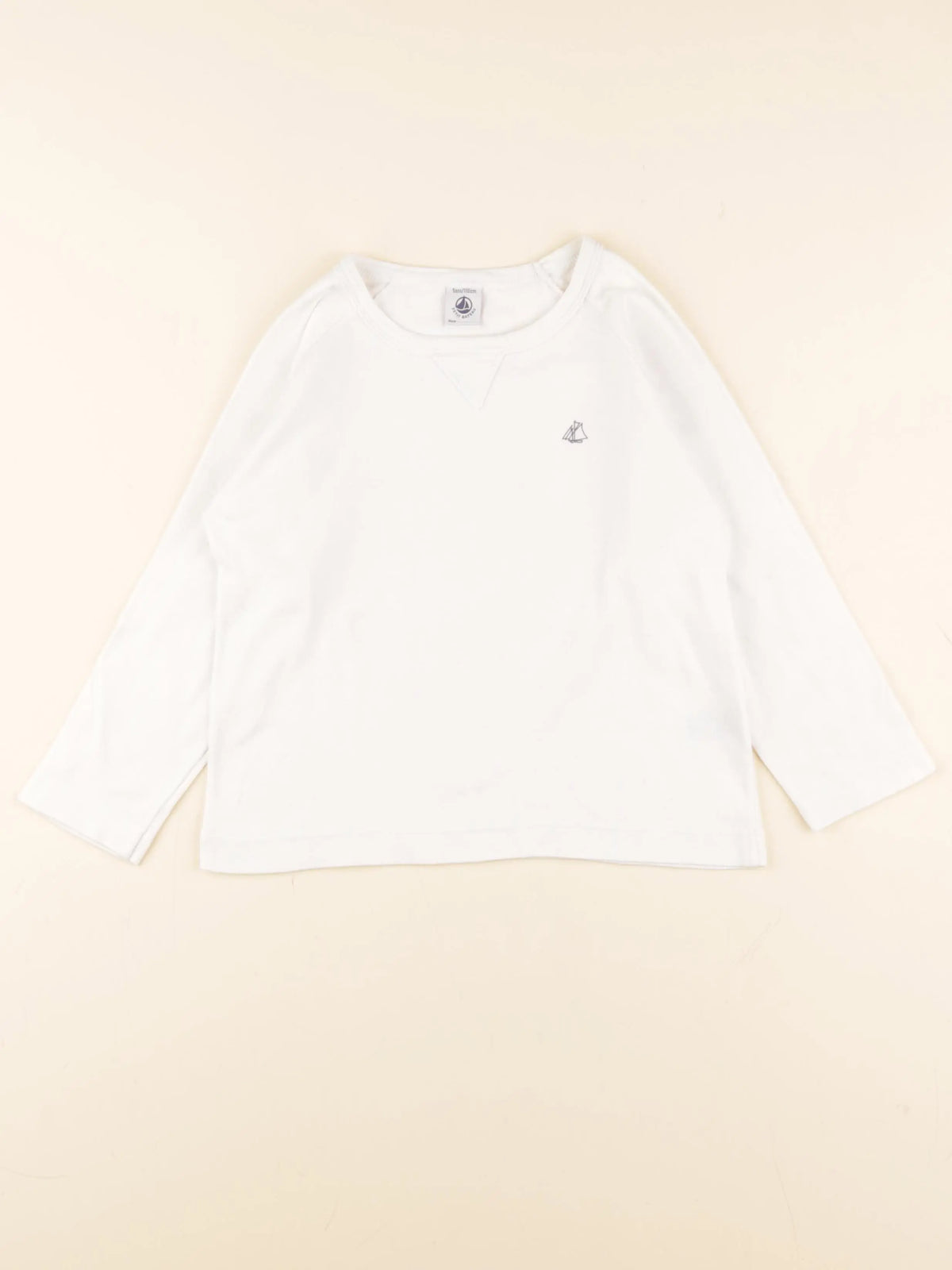 Petit Bateau - tee-shirt blanc - 5 ans