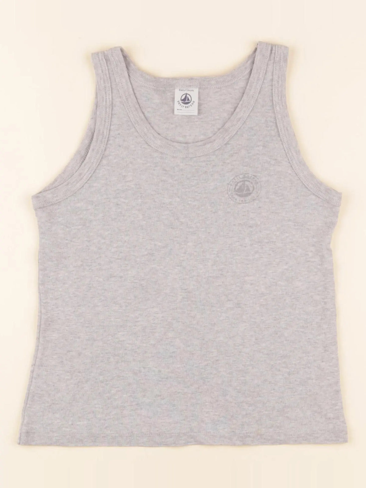 Petit Bateau - maillot de corps gris - 6 ans