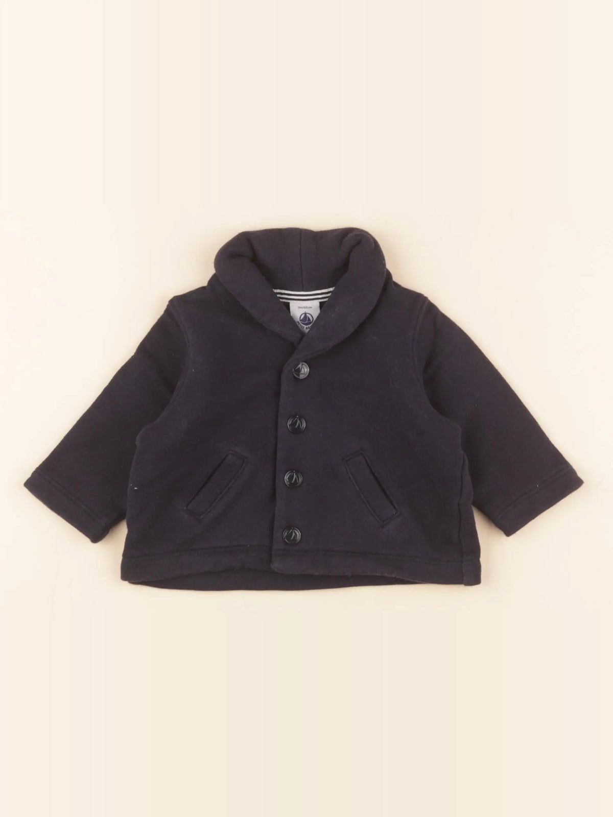 Petit Bateau - veste bleu - 3 mois