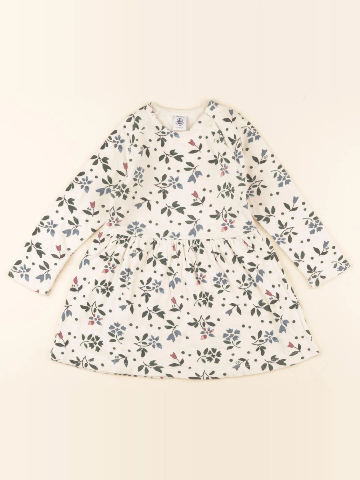 Petit Bateau - robe beige - 3 ans