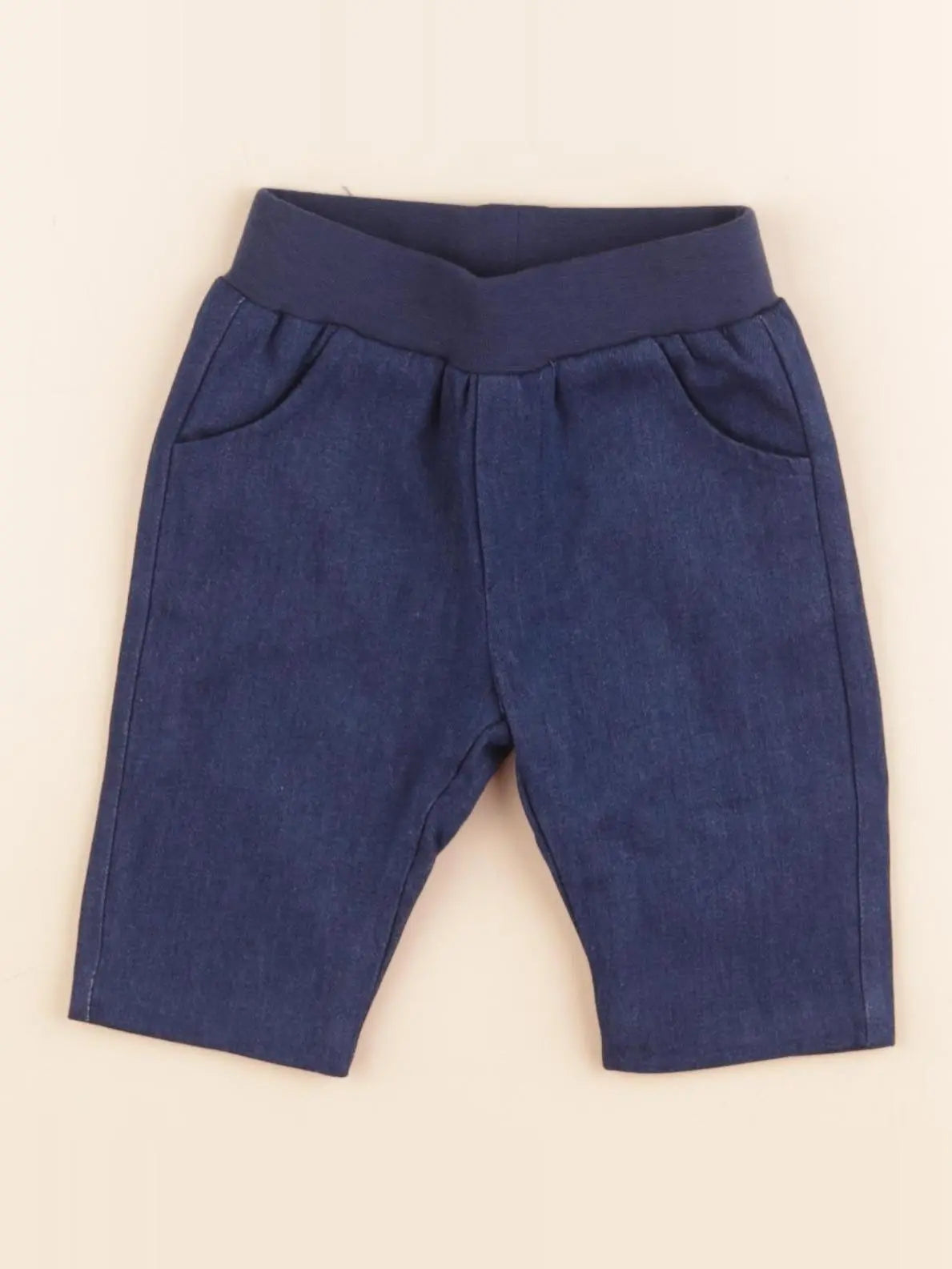 Jacadi - pantalon doublé bleu - 1 mois