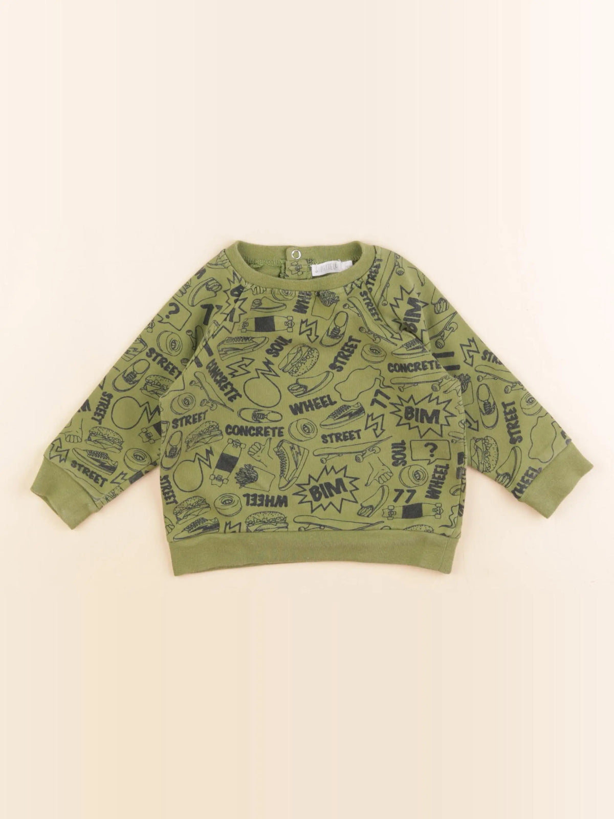 Storytelling - sweat vert - 12 mois