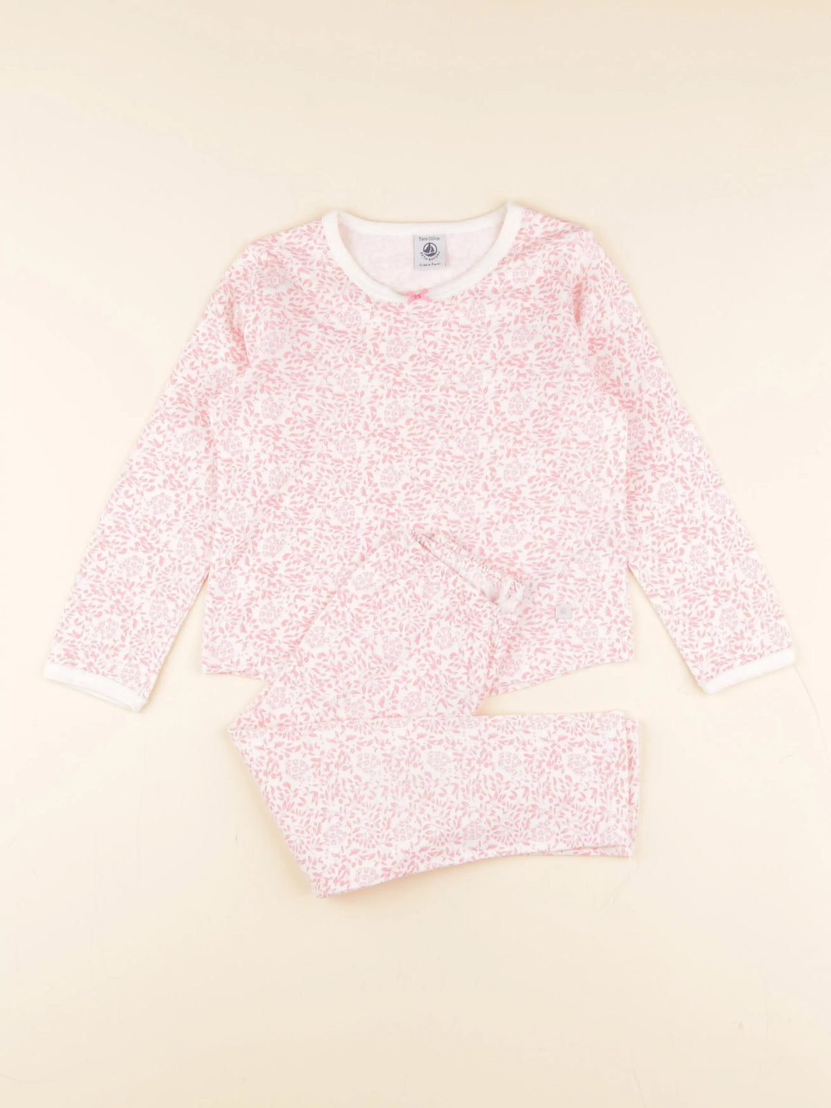 Petit Bateau - pyjama coton rose - 5 ans