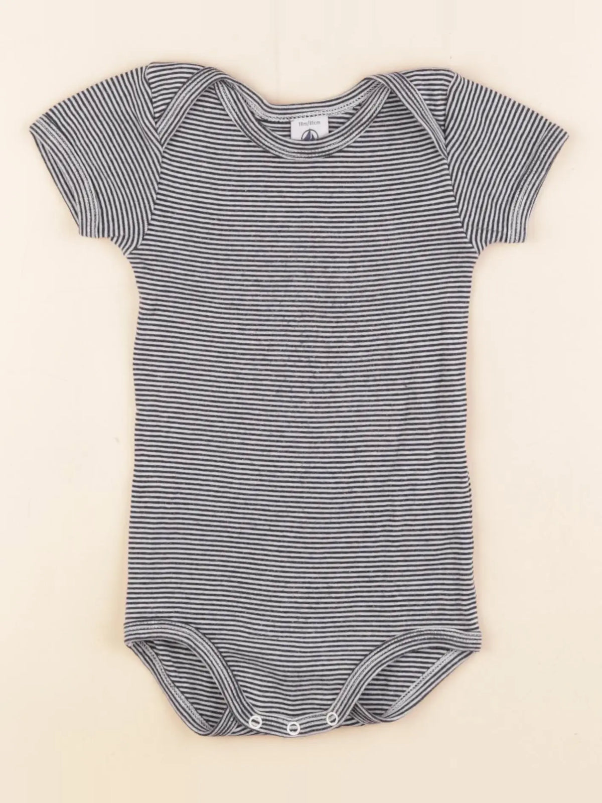 Petit Bateau - body bleu - 18 mois
