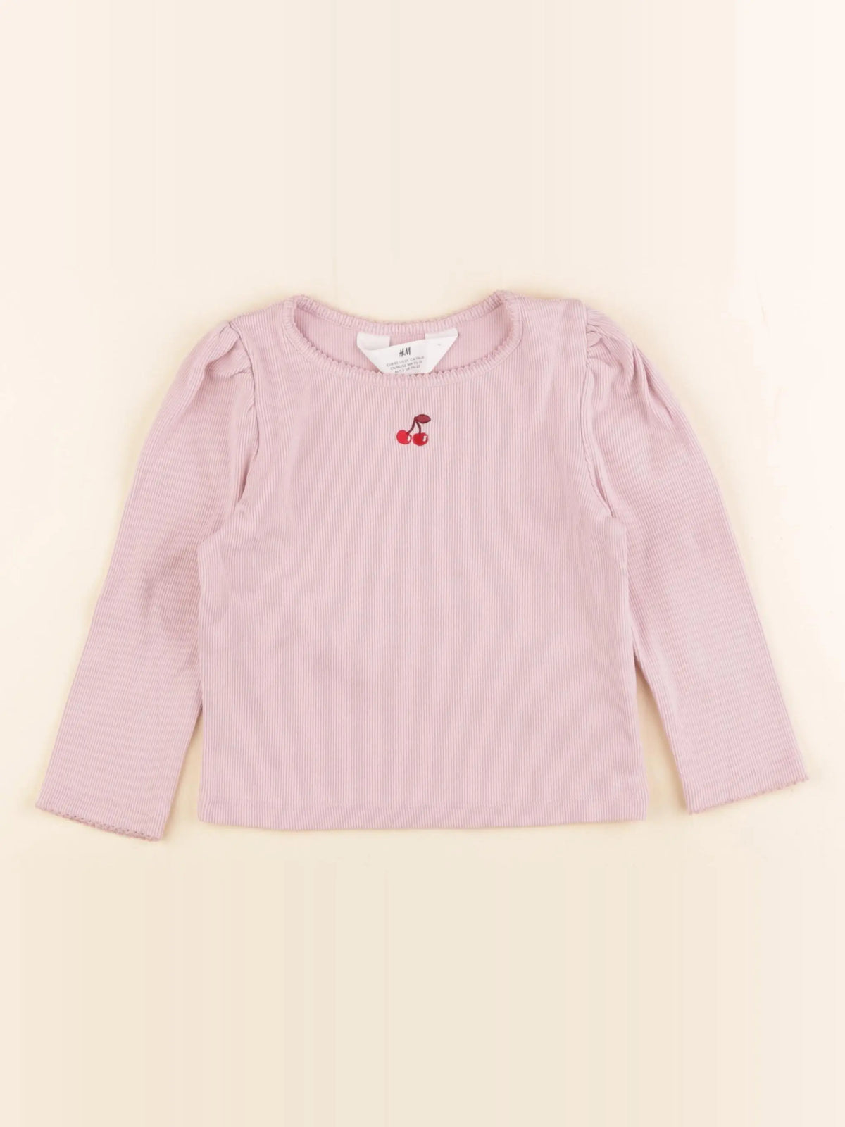 H&M - tee-shirt rose - 18/24 mois