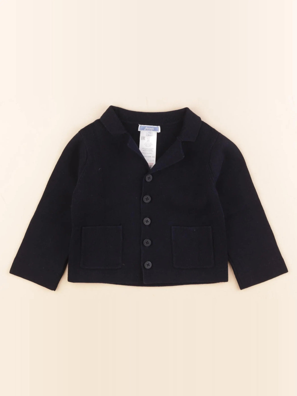 Jacadi - gilet bleu - 24 mois