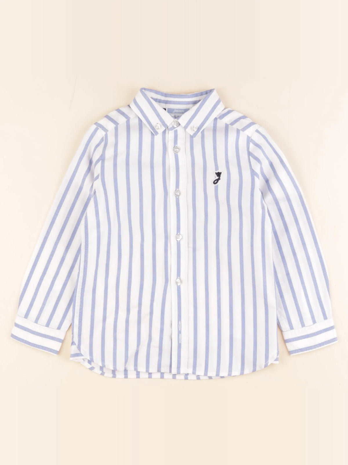 Jacadi - chemise blanc, bleu - 4 ans