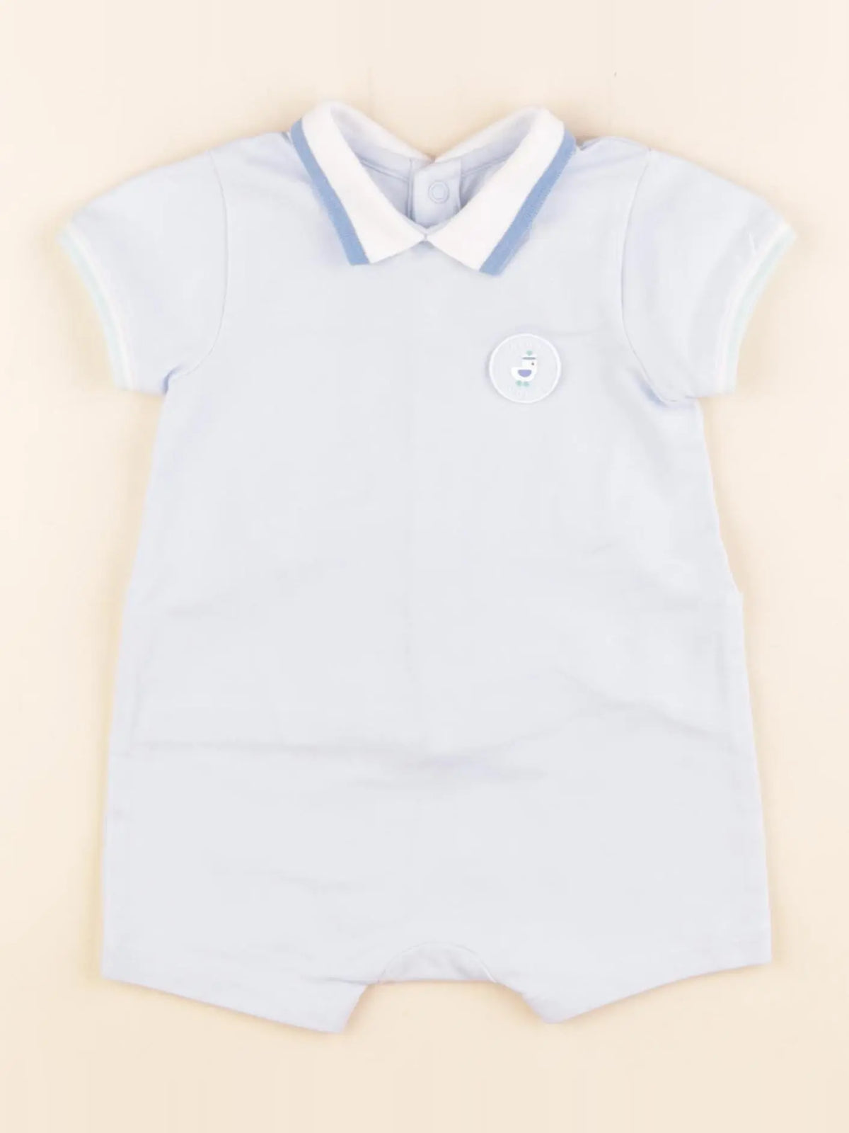 Jacadi - combinaison bleu - 6 mois