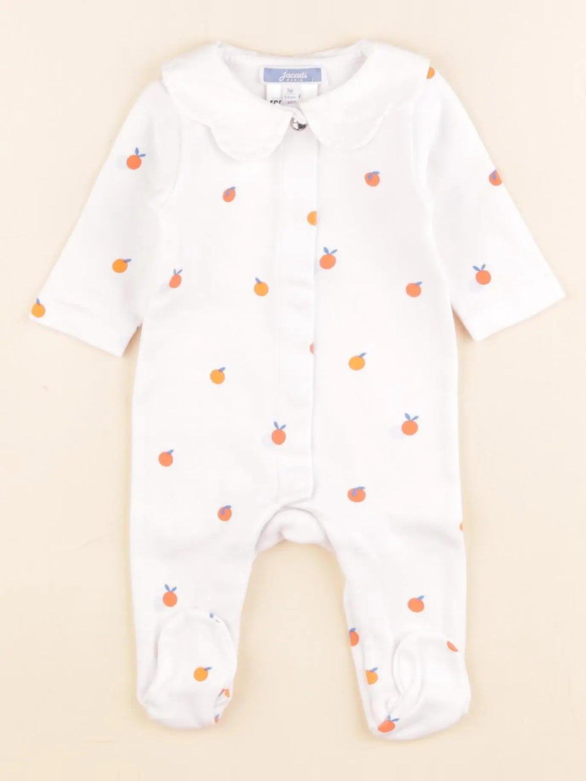Jacadi - pyjama coton blanc - 1 mois