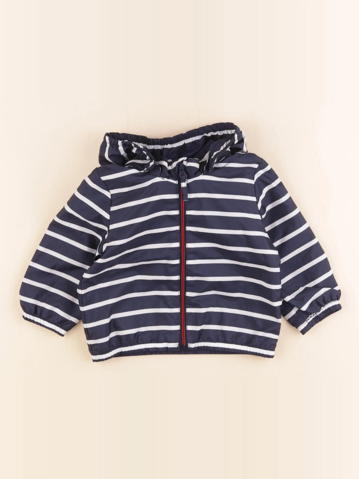 H&M - imperméable bleu - 4/6 mois