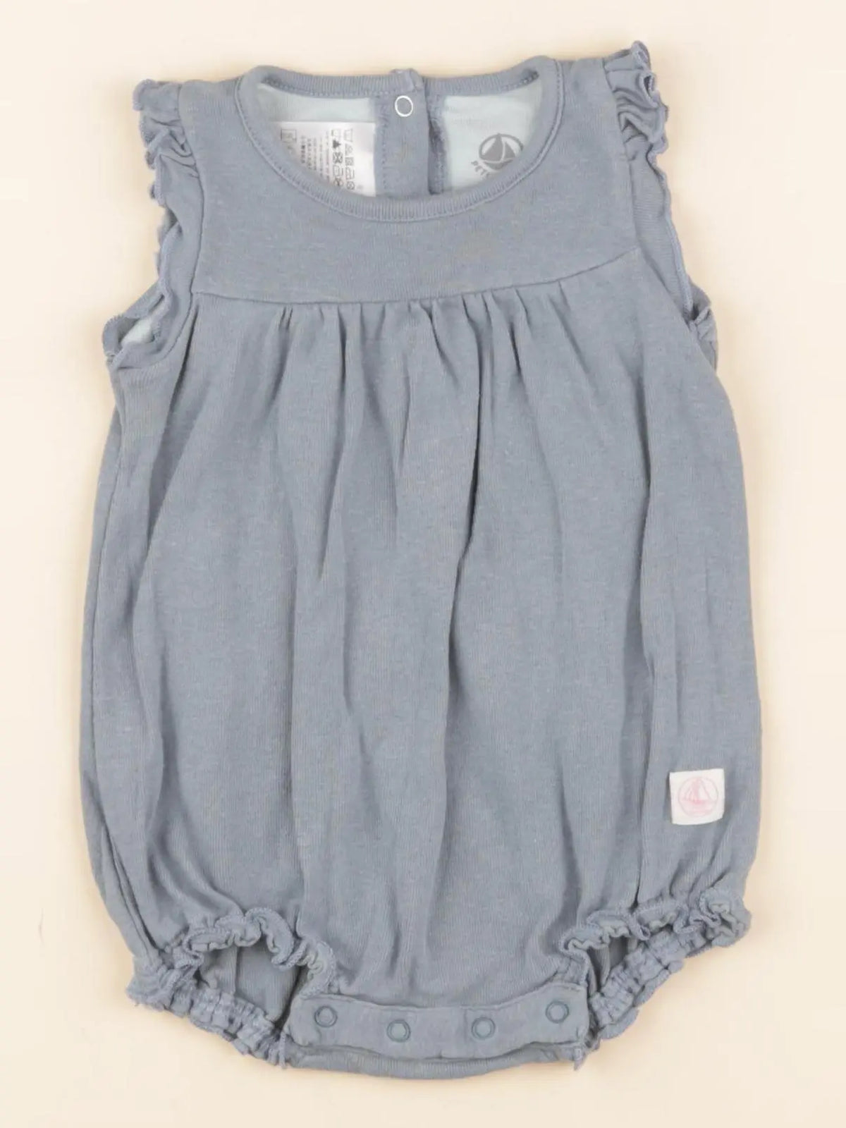 Petit Bateau - combinaison bleu - 1 mois