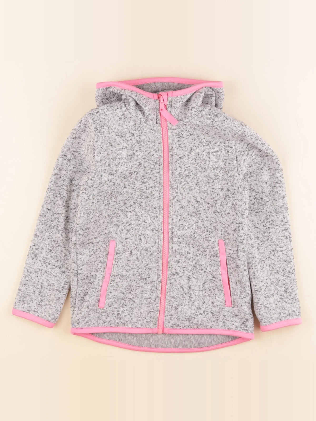 H&M - polaire gris - 4/6 ans