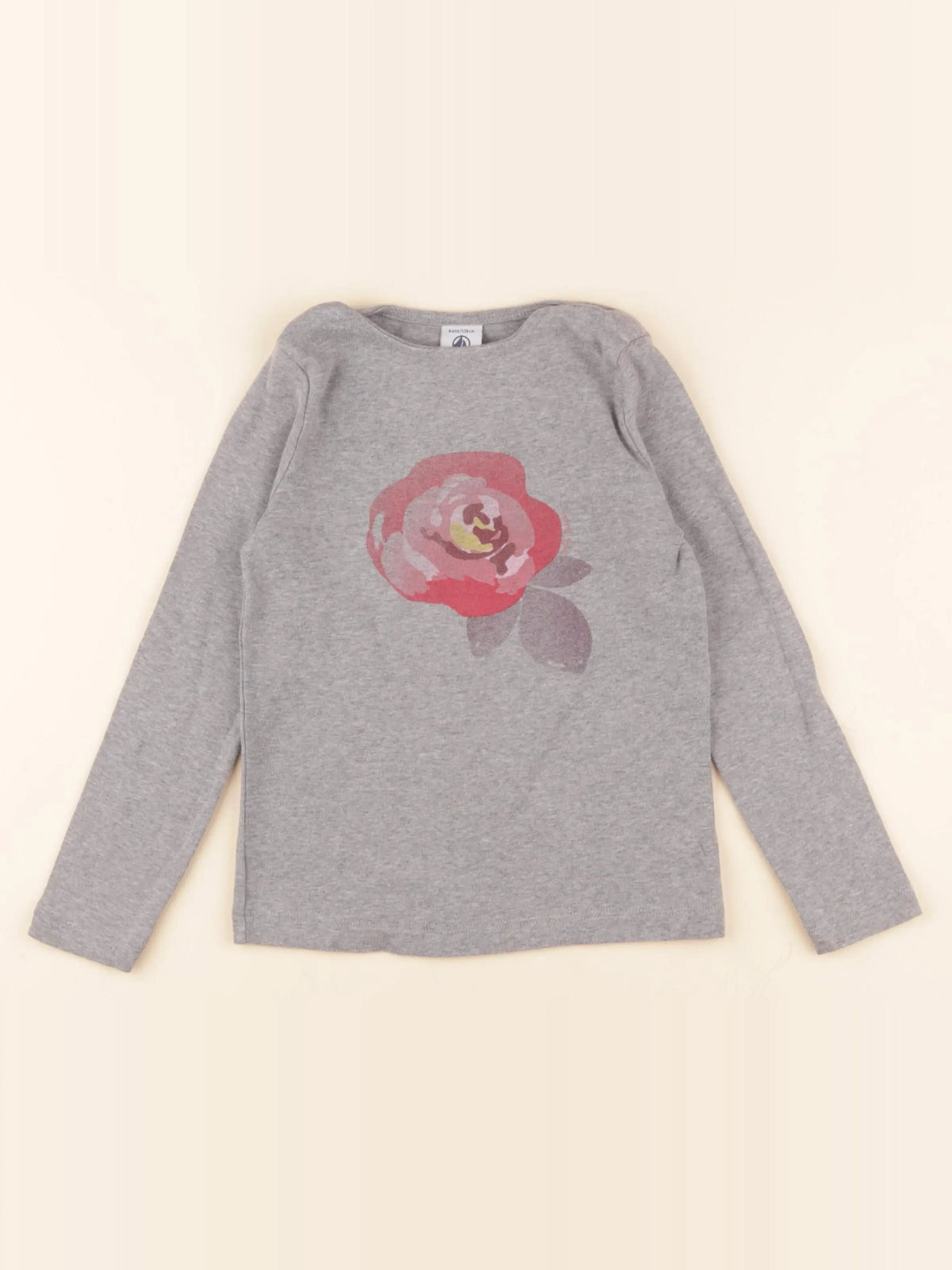 Petit Bateau - tee-shirt gris - 6 ans