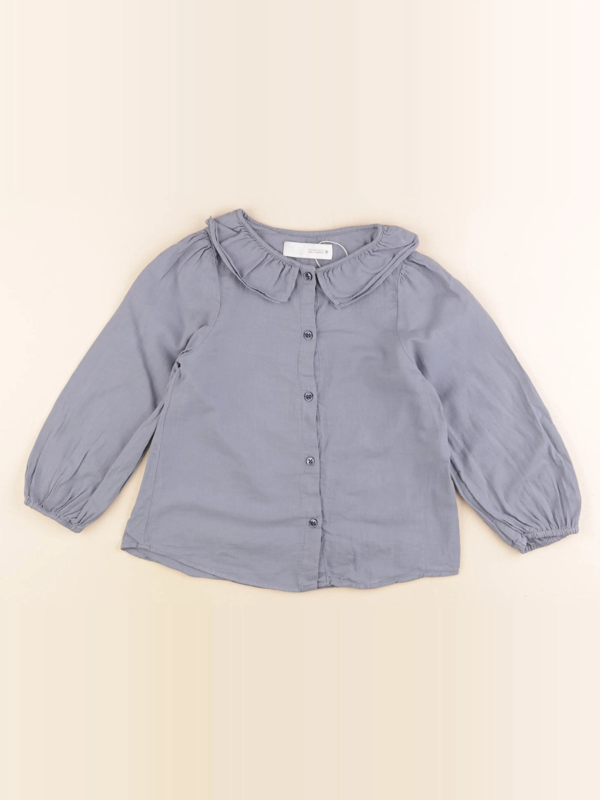 Zara - blouse bleu - 8/9 ans