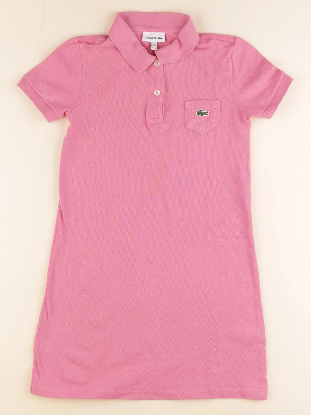 Lacoste - robe rose - 8 ans