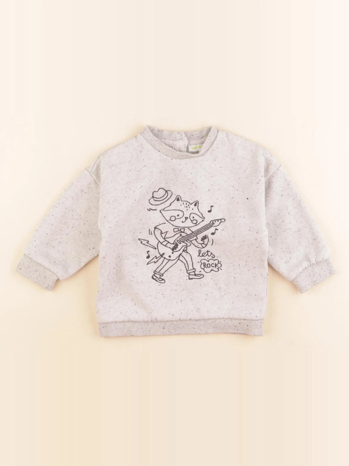 Vertbaudet - sweat gris - 12 mois