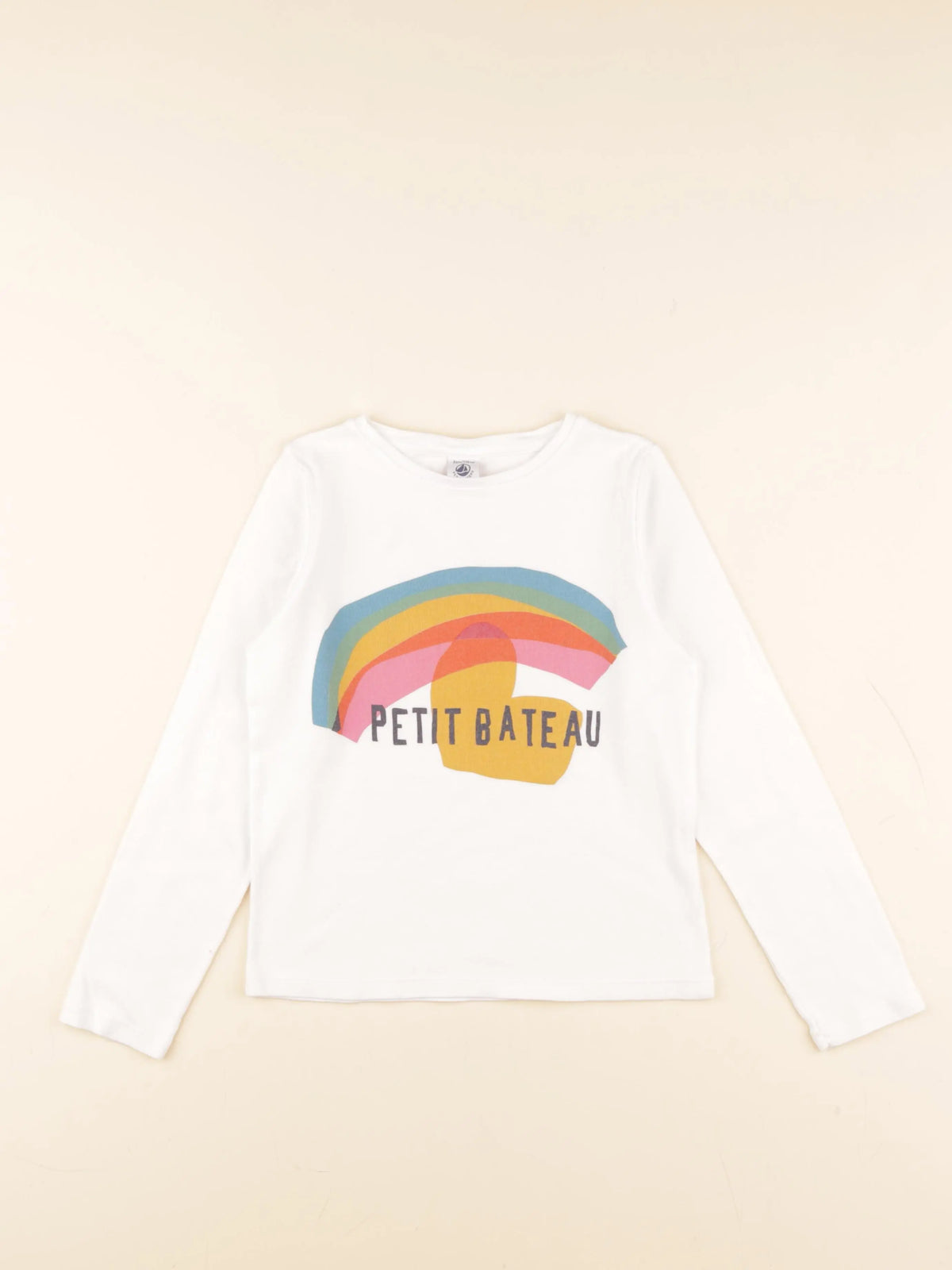 Petit Bateau - tee-shirt blanc - 8 ans