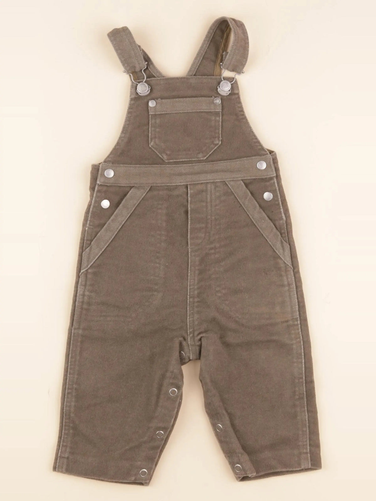 Petit Bateau - salopette marron - 6 mois