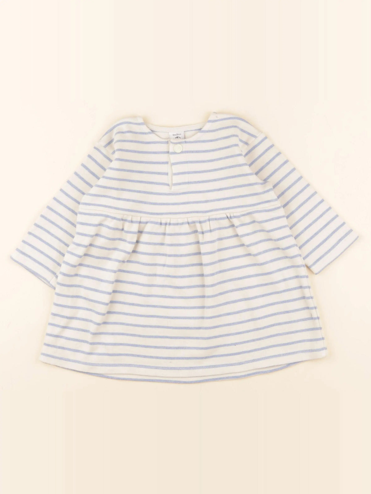 Petit Bateau - robe beige - 18 mois