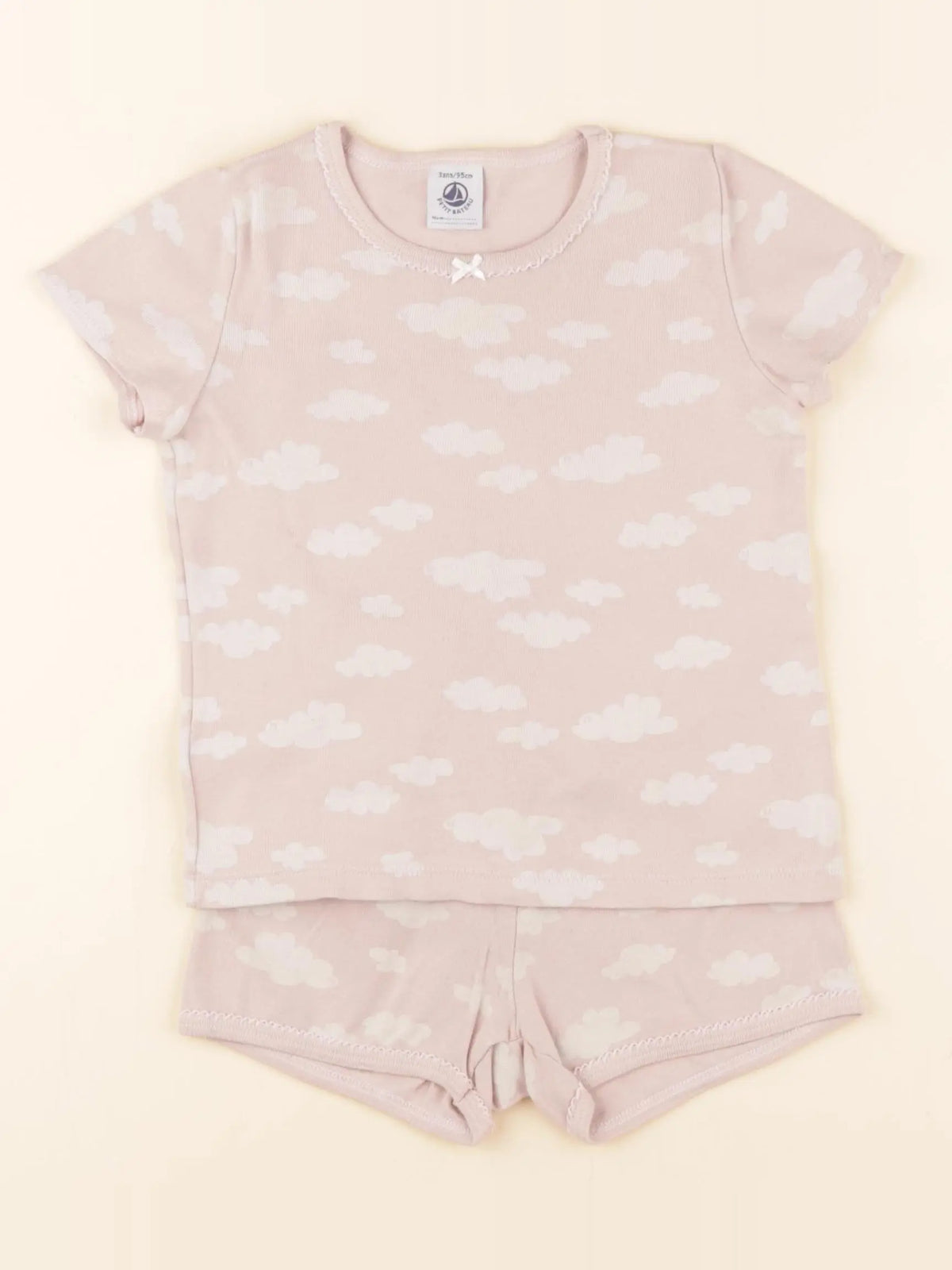 Petit Bateau - pyjama coton rose - 3 ans