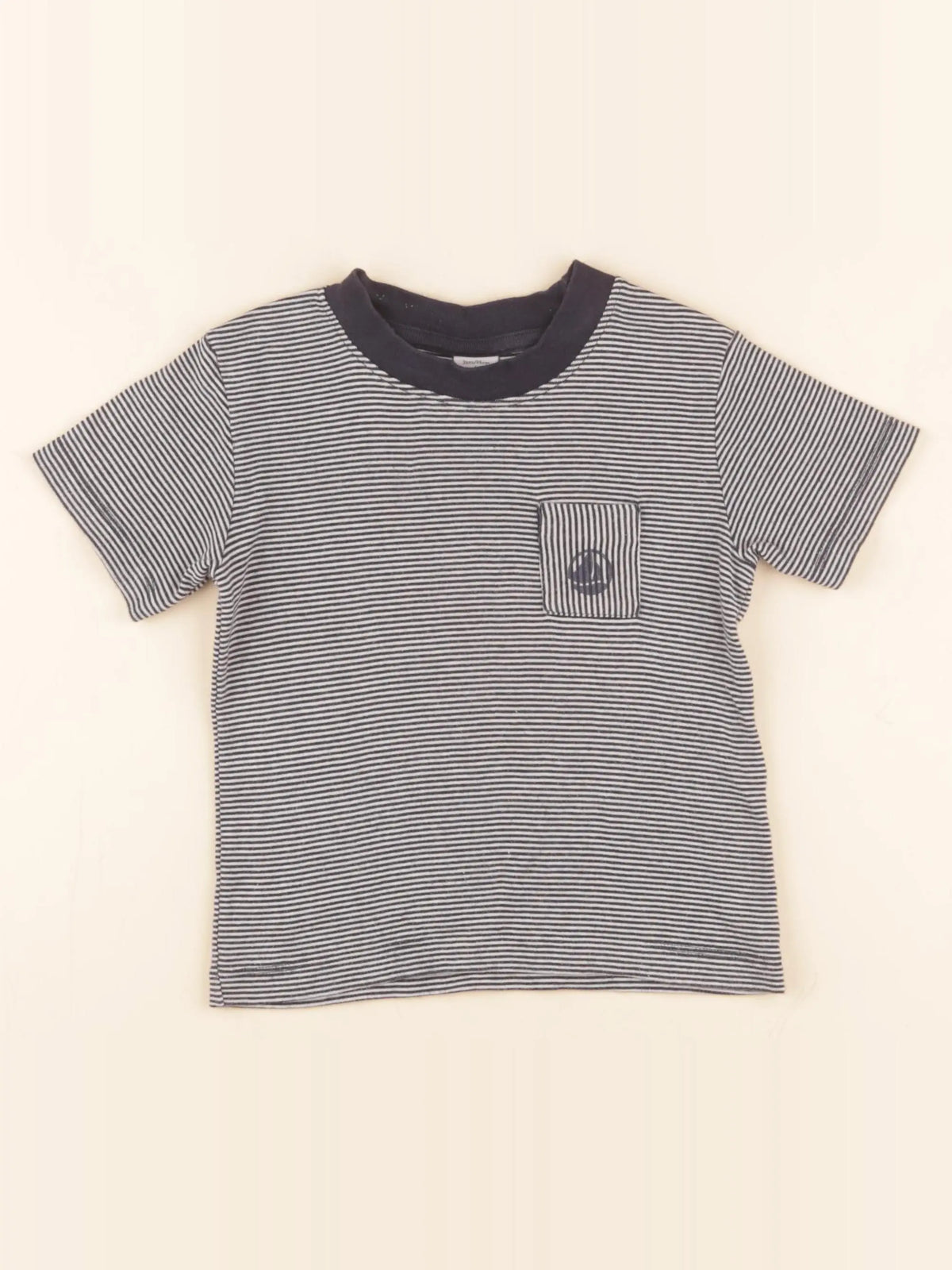 Petit Bateau - tee-shirt bleu - 3 ans