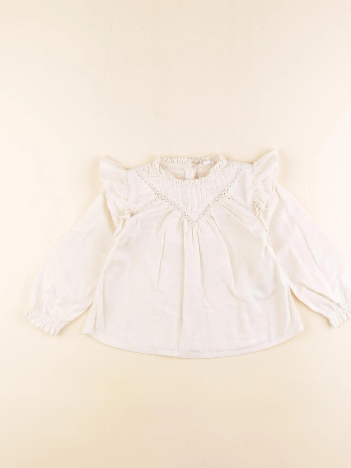 Vertbaudet - blouse beige - 36 mois