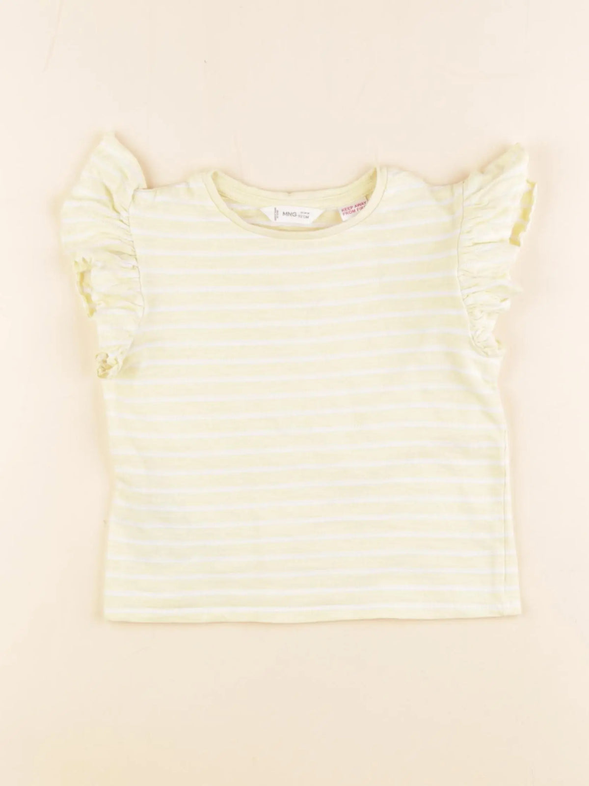 Mango - tee-shirt jaune - 18/24 mois