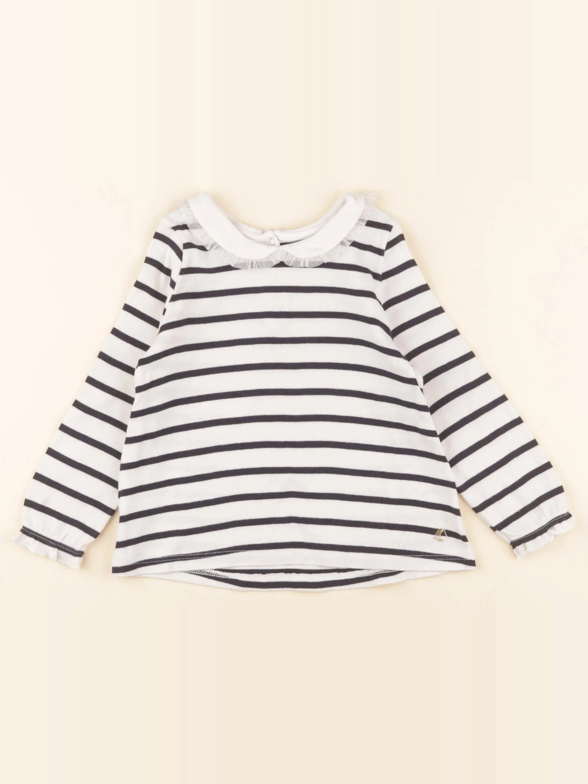 Petit Bateau - tee-shirt beige, bleu - 36 mois
