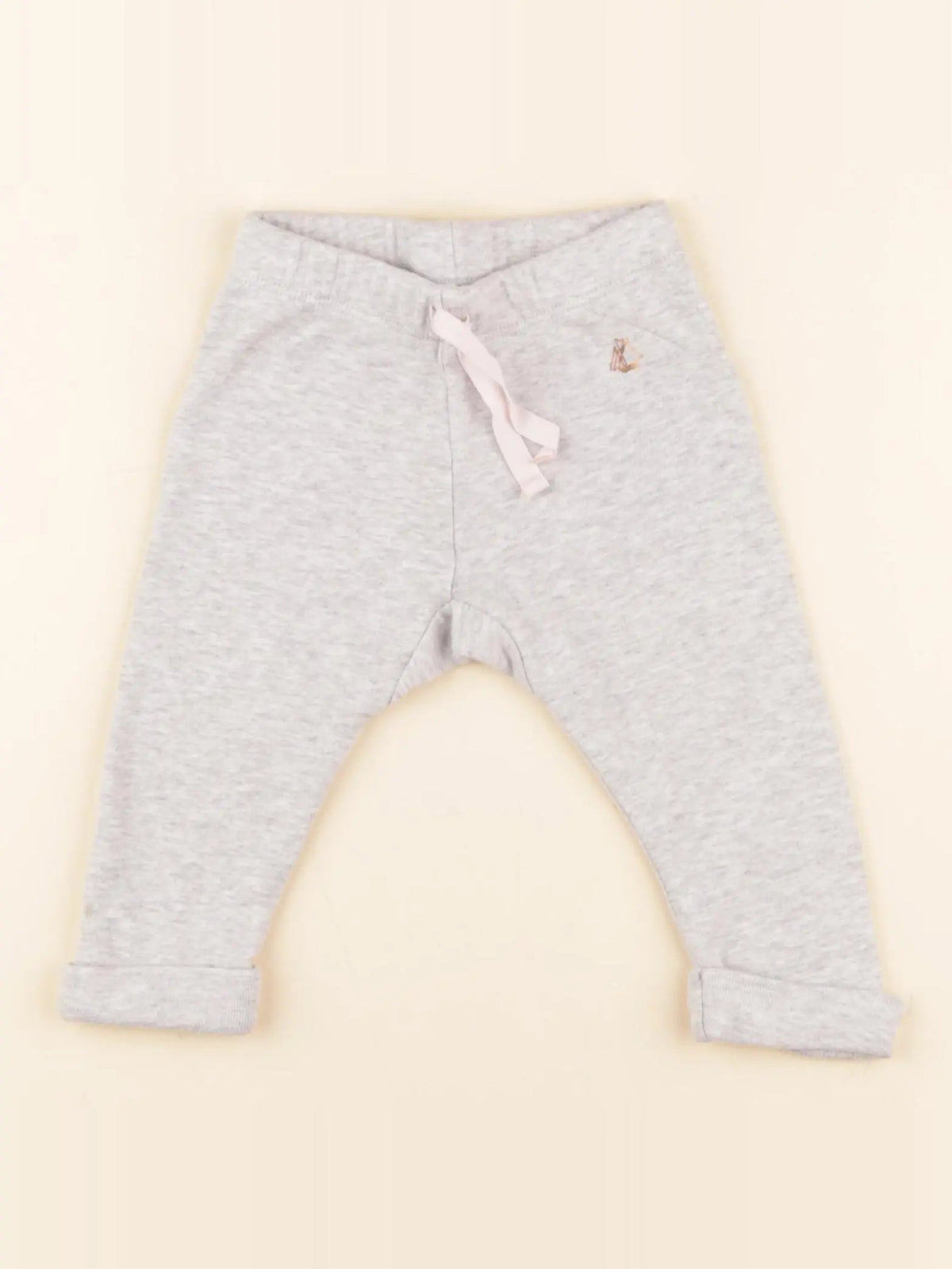 Petit Bateau - sarouel gris - 6 mois