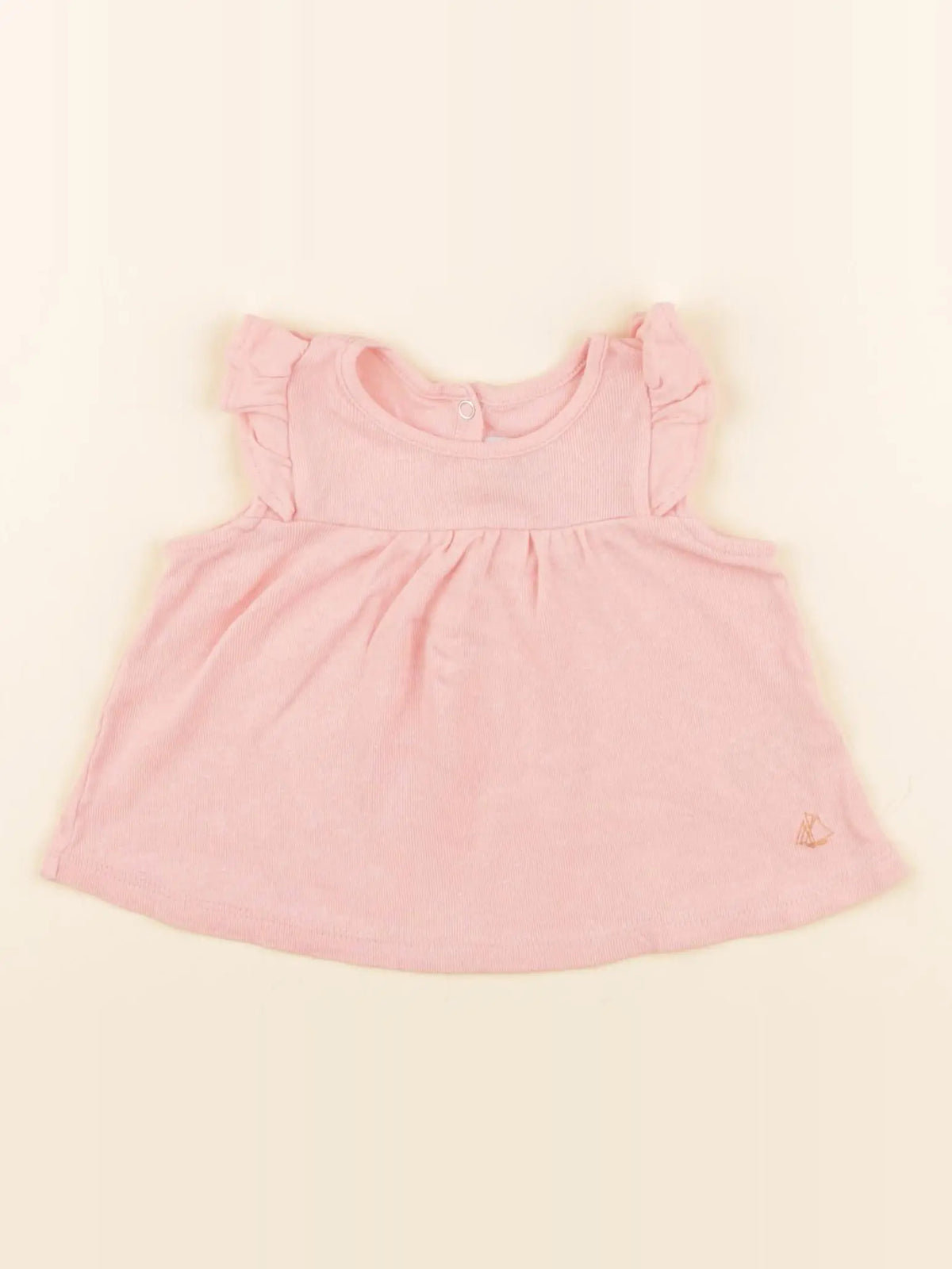 Petit Bateau - tee-shirt orange - 3 mois