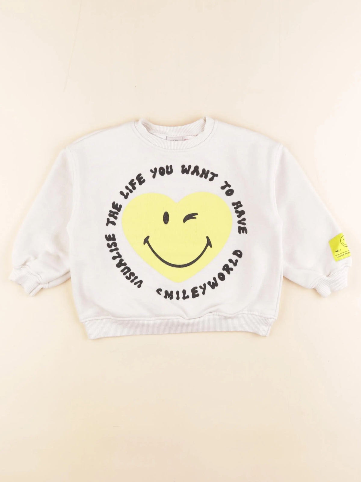 Zara - sweat blanc - 2 ans