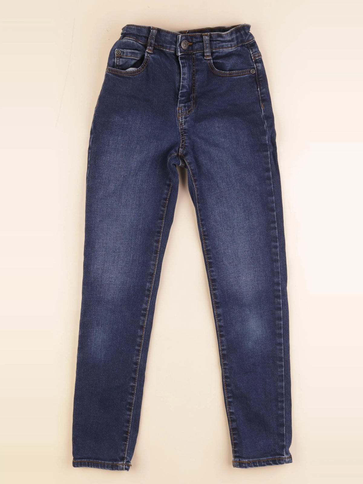 Vertbaudet - jean slim fin bleu - 9 ans
