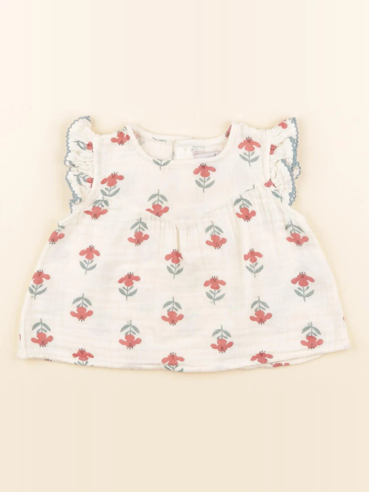 Petit Bateau - blouse beige - 6 mois