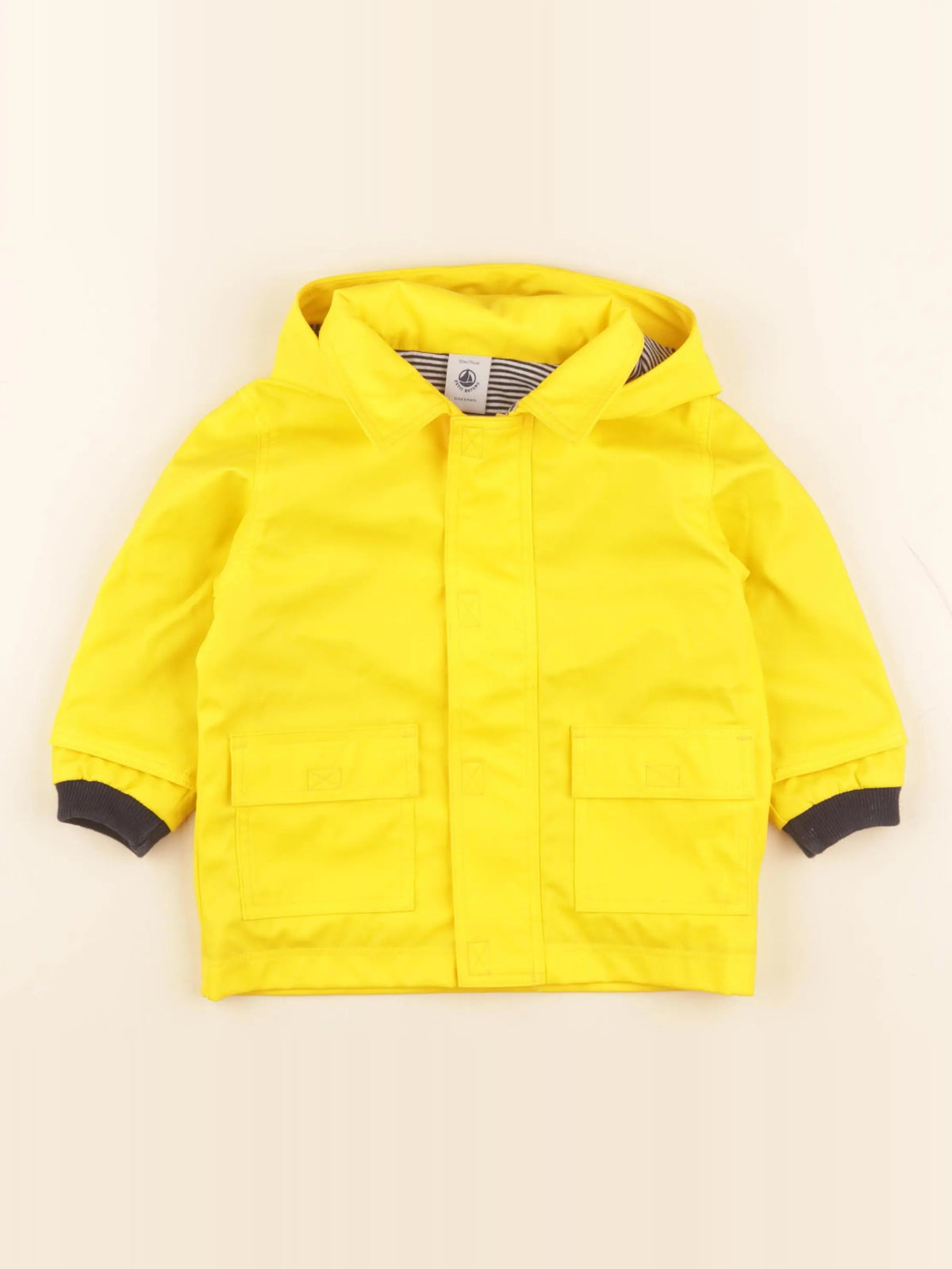 Petit Bateau - imperméable jaune - 12 mois