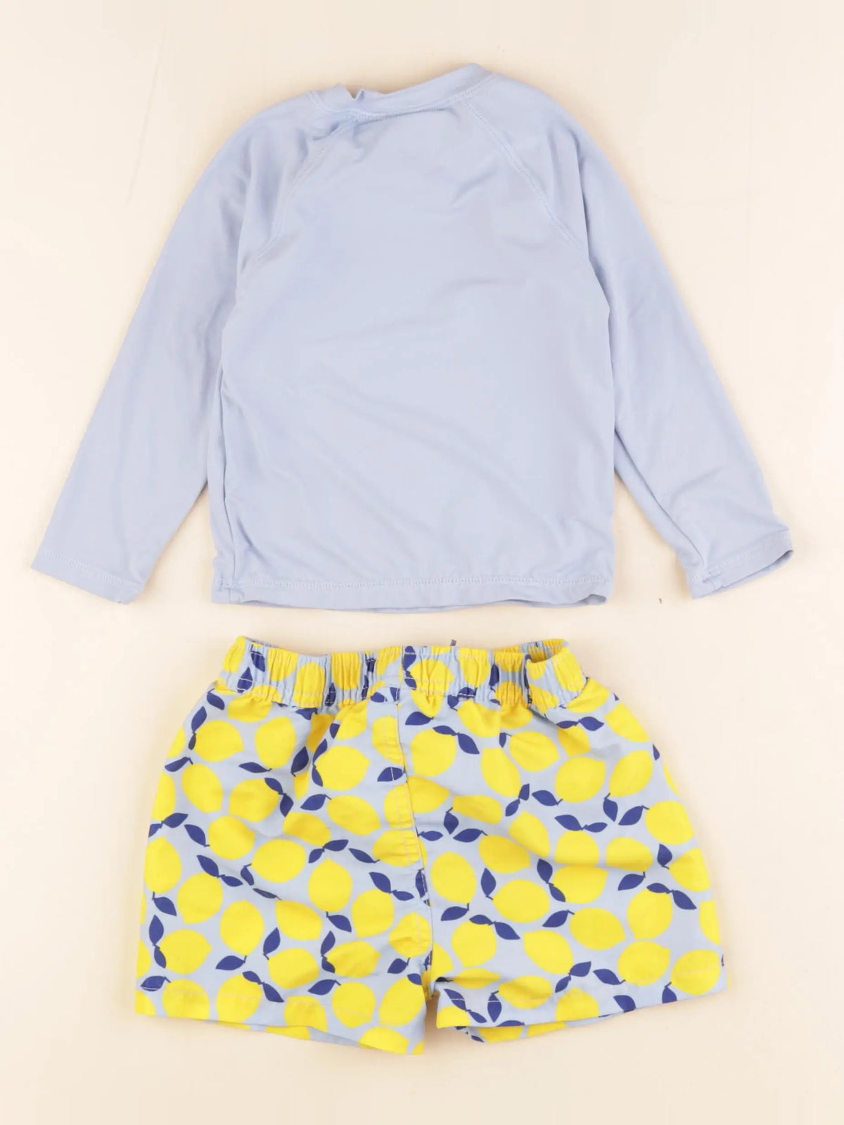 Monoprix - maillot de bain jaune, bleu - 18 mois