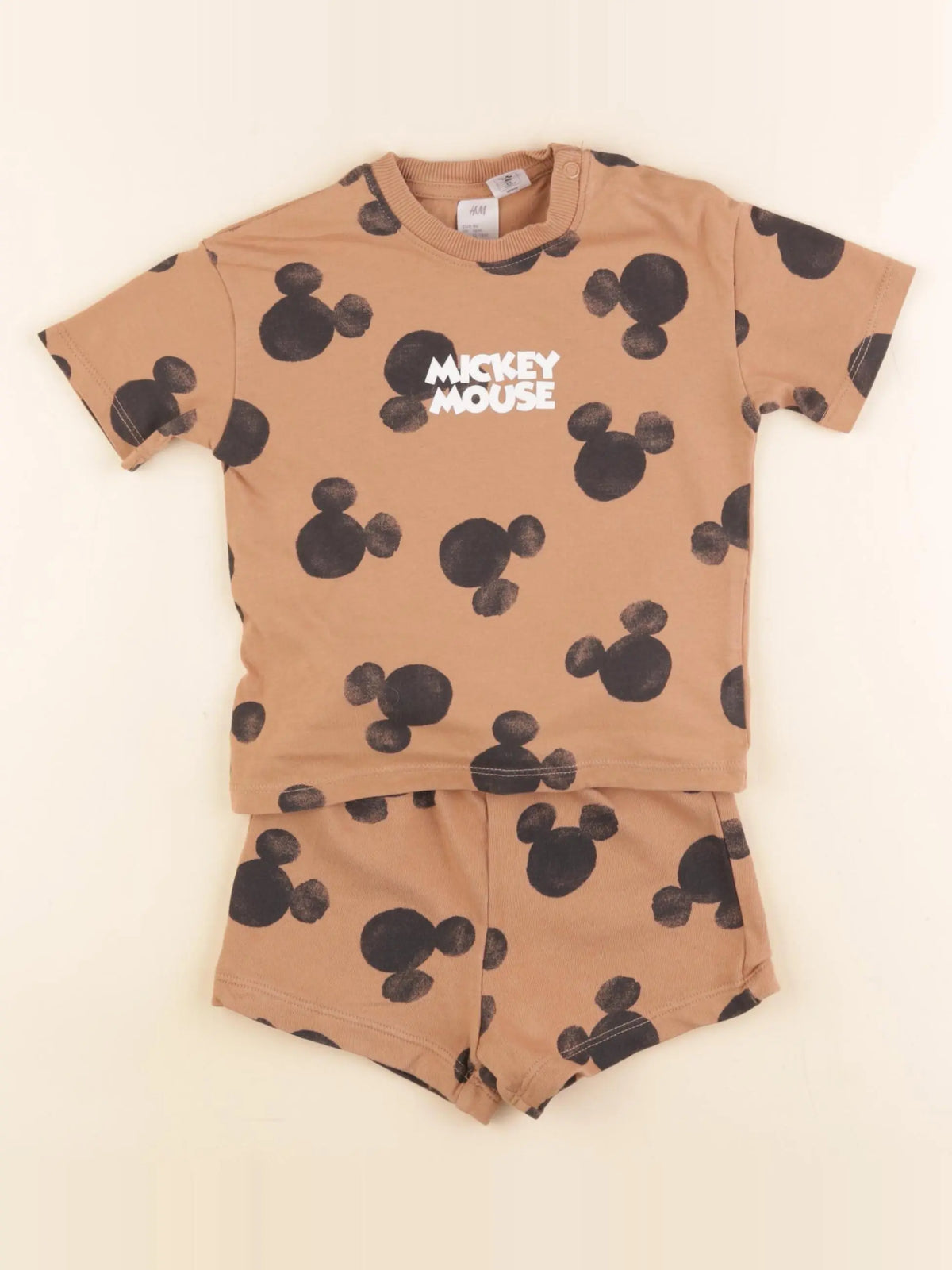 H&M - ensemble marron - 12/18 mois