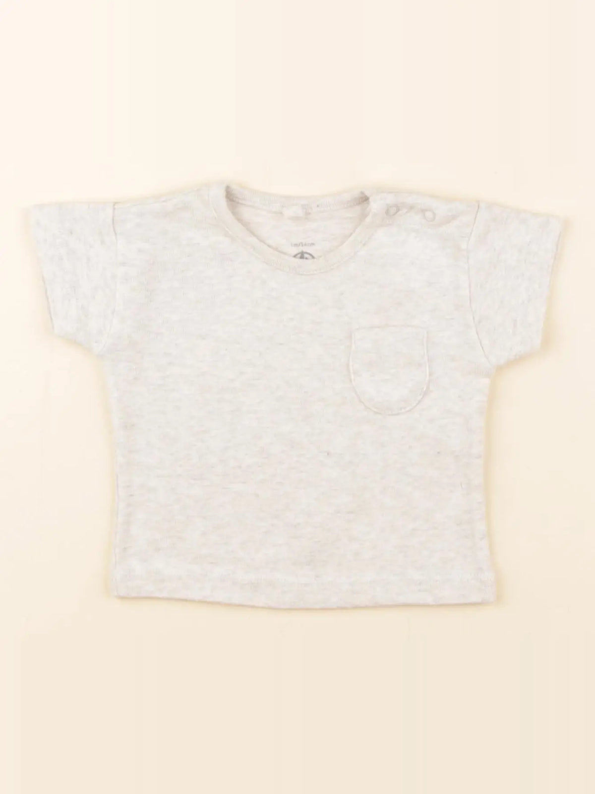 Petit Bateau - tee-shirt beige - 1 mois