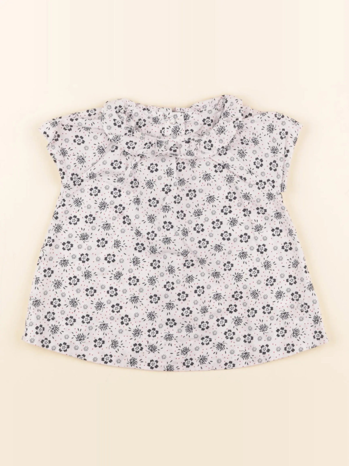 Petit Bateau - blouse multicolore - 12 mois